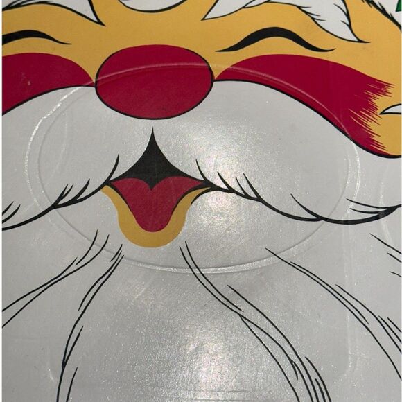 Vintage 90's Santa Placemat Christmas Town and Country Linen Vinyl 1994 - Picture 4 of 15